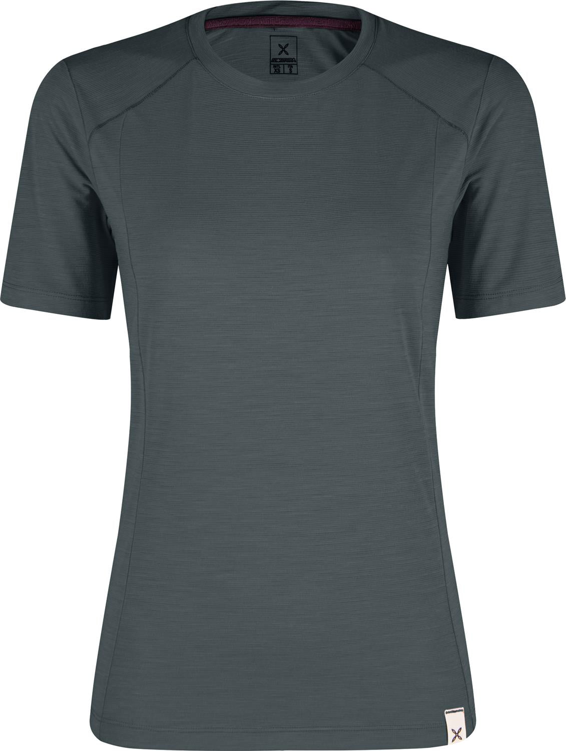 Montura - MERINO MIX T-SHIRT WOMAN — ANTRACITE — Vista frontale 1