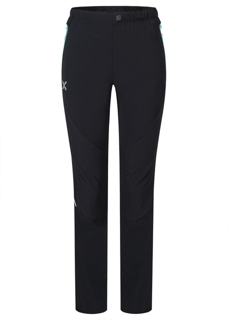 Montura - ROCKY PANTS WOMAN — NERO/CARE BLUE — Vista frontale 1