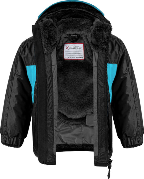 Montura - SNOW 2 JACKET BABY — BLACK/TURQUOISE — Immagine 4