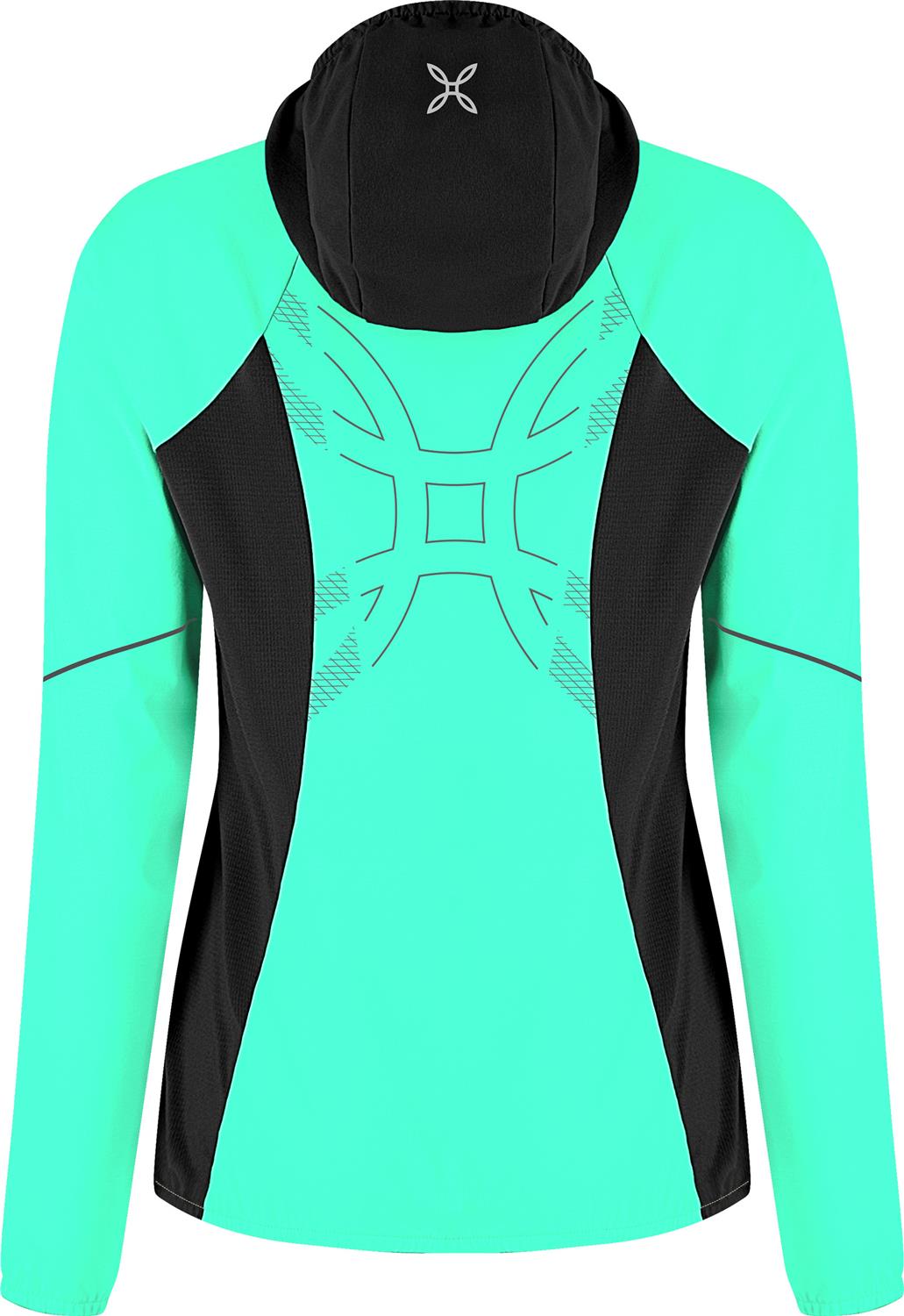 Montura - FLASH HOODED JACKET WOMAN — BRIGHT TEAL/SHELL — Vista posteriore 3