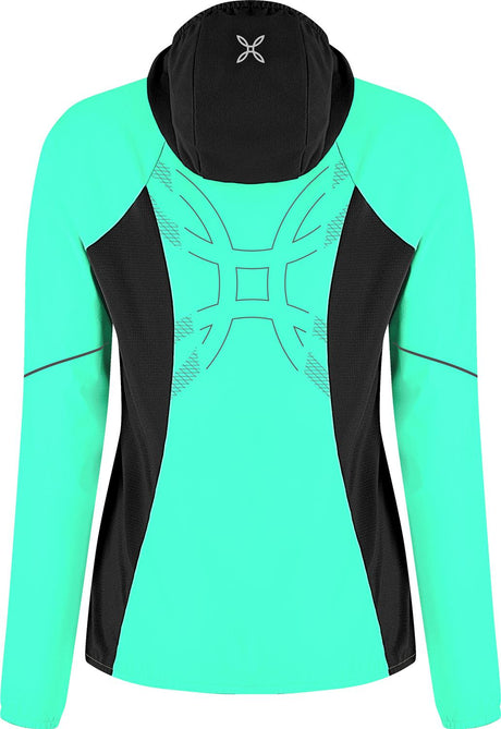 Montura - FLASH HOODED JACKET WOMAN — BRIGHT TEAL/SHELL — Vista posteriore 3
