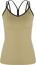 Montura - CRIMP CROSS CANOTTA WOMAN — DESERT BEIGE — Vista frontale 1
