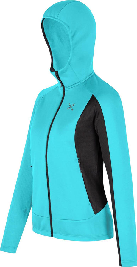 Montura - PULSE HOODED MAGLIA WOMAN — TURQUOISE — Immagine 2