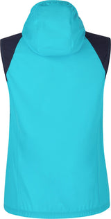 Montura - RISE HOODED VEST WOMAN — TURQUOISE/GRAPHITE BLUE — Vista posteriore 3