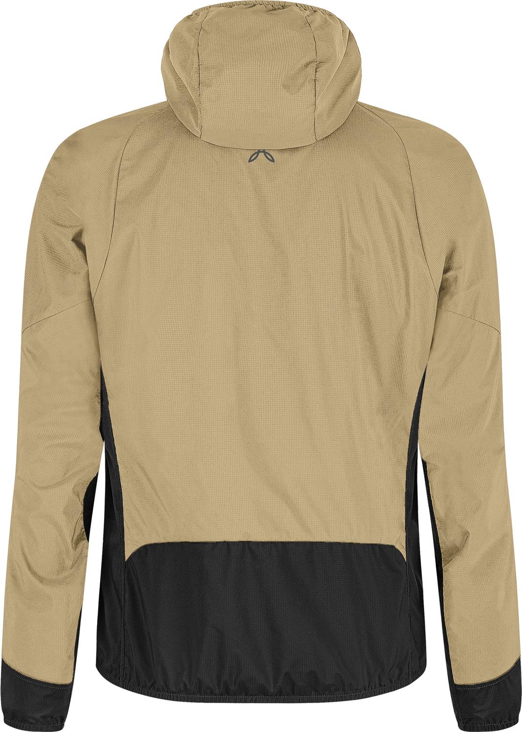 Montura - RISE OCTA HOODED JACKET — DESERT BEIGE/SUNNY LIME — Vista posteriore 3