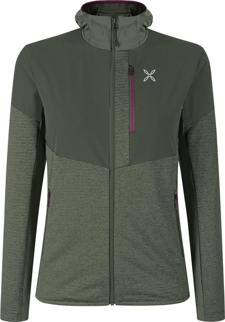 Montura - THERMAL GRID PRO 2 MAGLIA WOM. — VERDE SALVIA/VINACCIA — Vista frontale 1