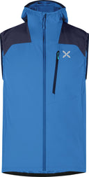 Montura - RISE HOODED VEST — B.BLUE/GRAPHITE BLUE — Vista frontale 1