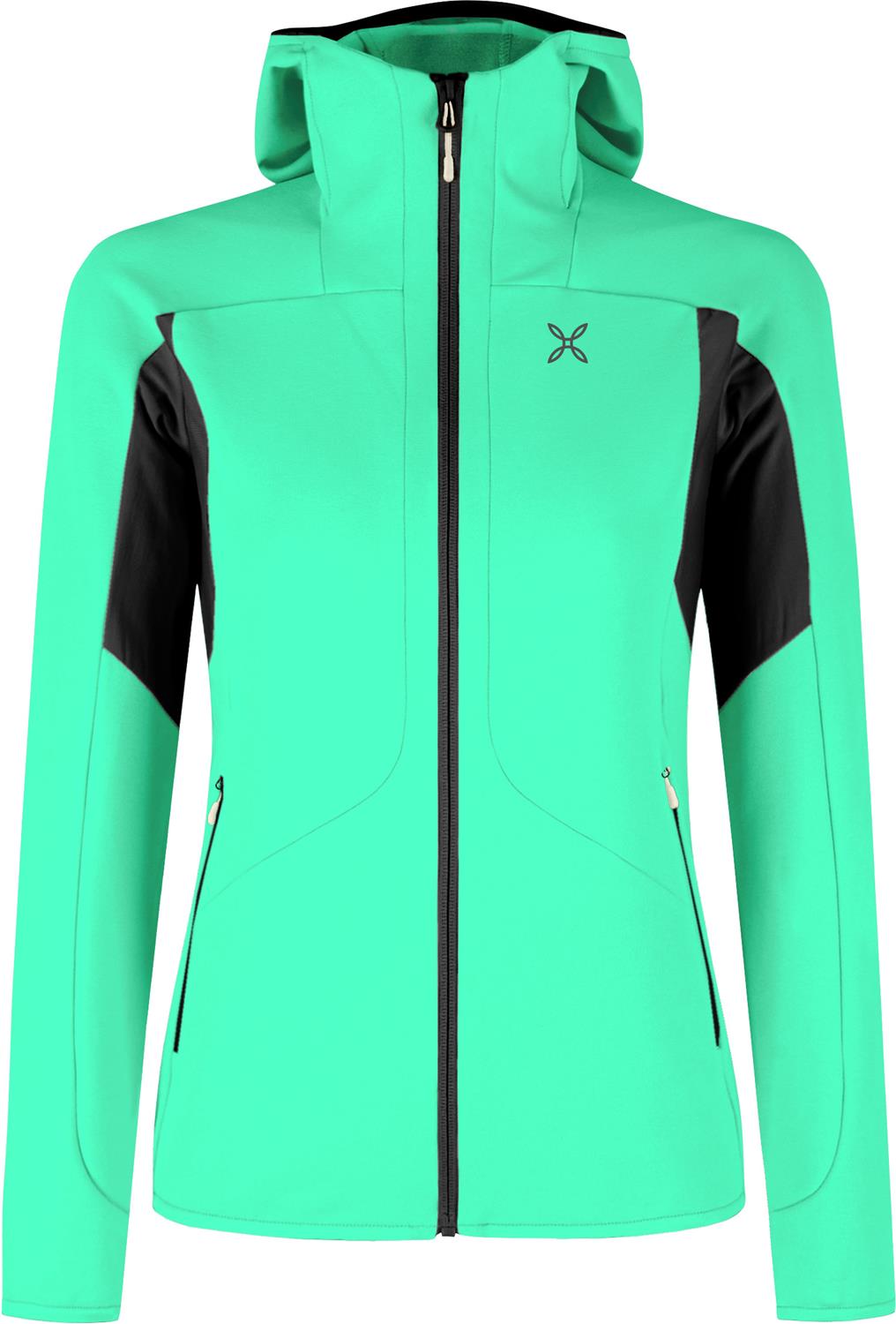 Montura - SMOOTH 2 HOODED MAGLIA WOMAN — BRIGHT TEAL — Vista frontale 1
