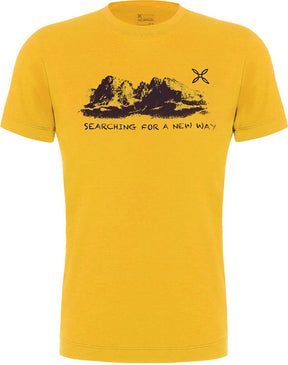 Montura - PEAKS MERINO T-SHIRT — MUSTARD — Vista frontale 1