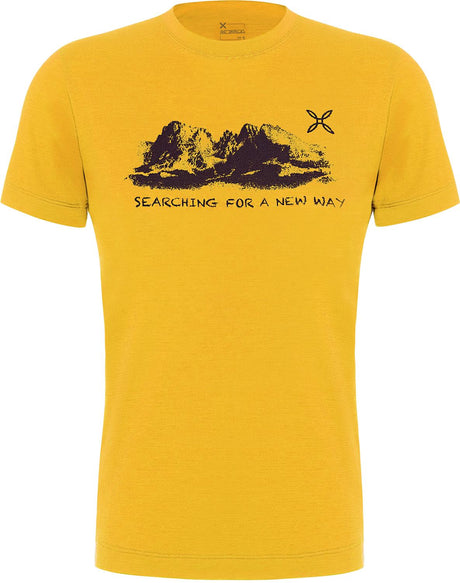 Montura - PEAKS MERINO T-SHIRT — MUSTARD — Vista frontale 1