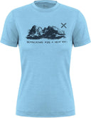 Montura - PEAKS MERINO T-SHIRT WOMAN — DUSK — Vista frontale 1