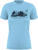 Montura - PEAKS MERINO T-SHIRT WOMAN — DUSK — Vista frontale 1