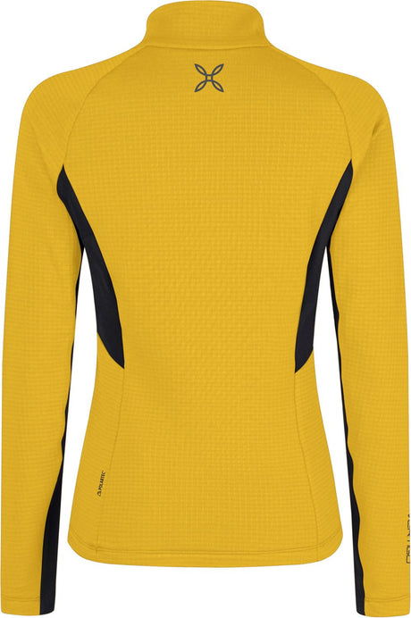 Montura - STRETCH COLOR 3 ZIP MAGLIA W. — MUSTARD — Vista posteriore 2