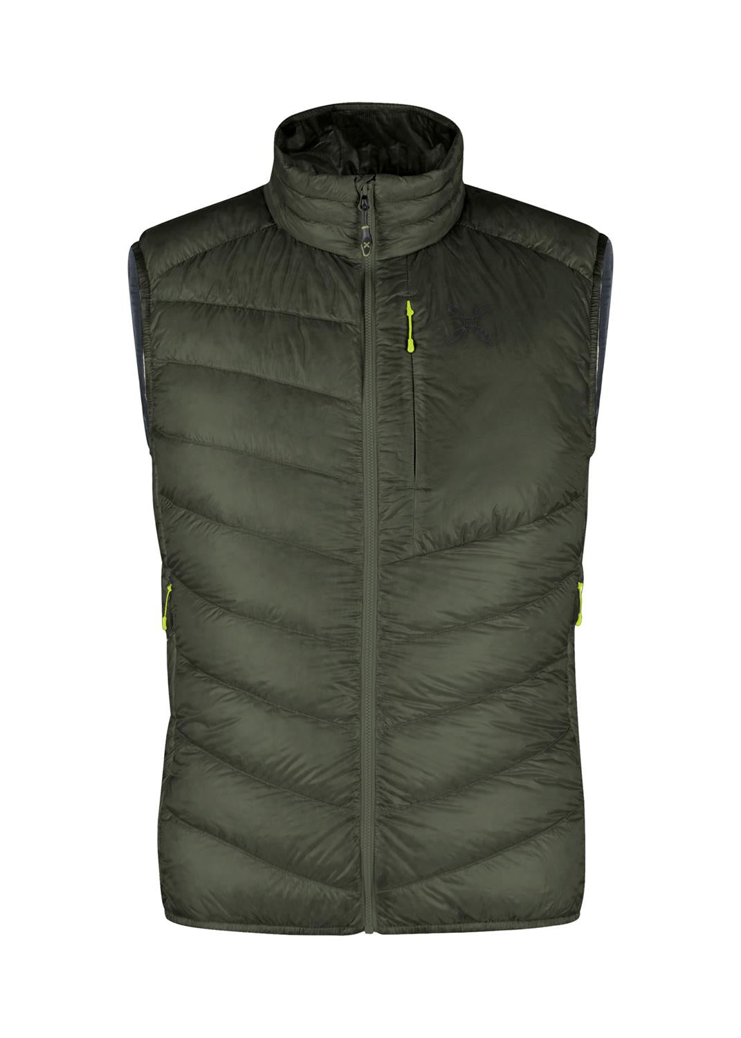 Montura - HELIOS DUVET VEST — VERDE SALVIA/VERDE LIME — Vista frontale 1