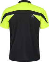 Montura - HIGH ZIP 2 T-SHIRT — BLACK/GIALLO FLUO — Vista posteriore 3