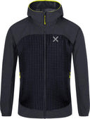 Montura - SPEED HOODED JACKET KIDS — BLACK/VERDE LIME — Vista frontale 1