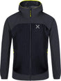 Montura - SPEED HOODED JACKET KIDS — BLACK/VERDE LIME — Vista frontale 1