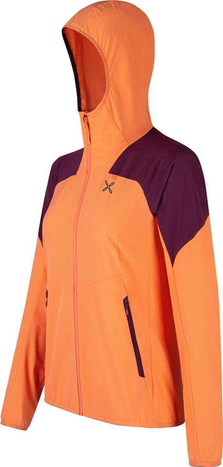 Montura - RISE HOODED JACKET WOMAN — MELON/VINACCIA — Immagine 2