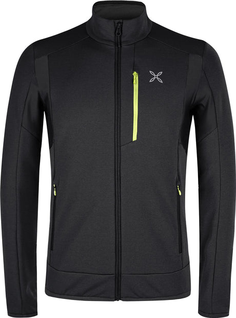 Montura - STRETCH 2 MAGLIA — BLACK/SUNNY LIME — Vista frontale 1