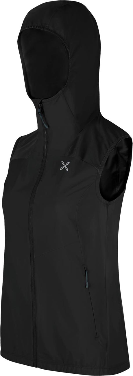 Montura - RISE HOODED VEST WOMAN — BLACK — Immagine 2