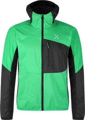 Montura - TRACCIA OCTA HOODED JACKET — VIBE GREEN — Vista frontale 1
