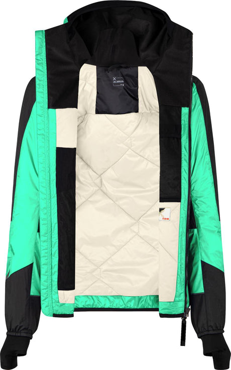 Montura - SKISKY EVO HOODED JACKET WOMAN — BRIGHT TEAL/SHELL — Immagine 4