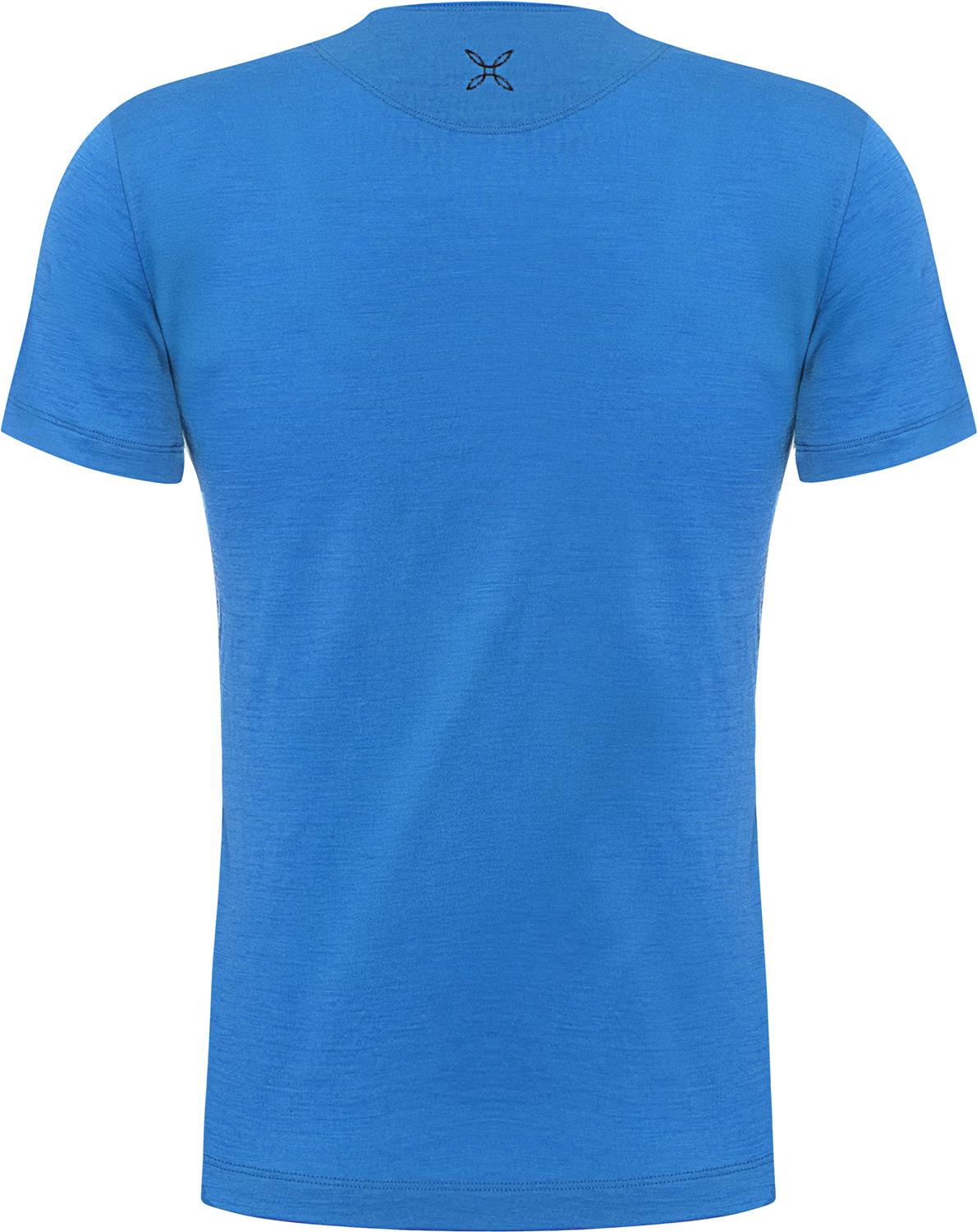 Montura - PEAKS MERINO T-SHIRT — B.BLUE — Vista posteriore 2