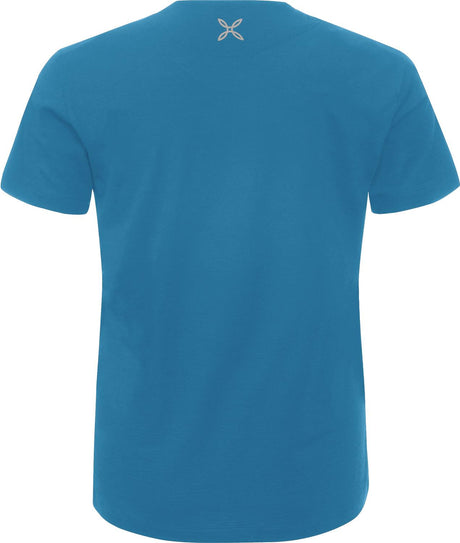 Montura - LOGO MERINO T-SHIRT — STEEL BLUE — Vista posteriore 2