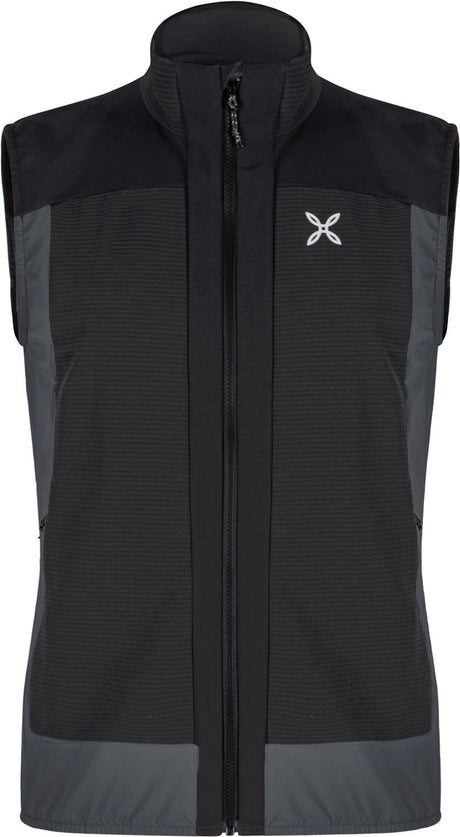 Montura - DOLOMITI WIND VEST — BLACK/ANTRACITE — Vista frontale 1
