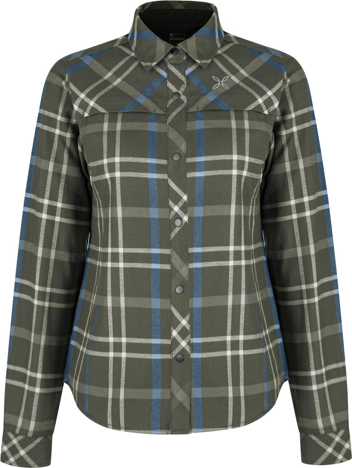 Montura - CHECK SHIRT WOMAN — VERDE SALVIA/DUSK — Vista frontale 1