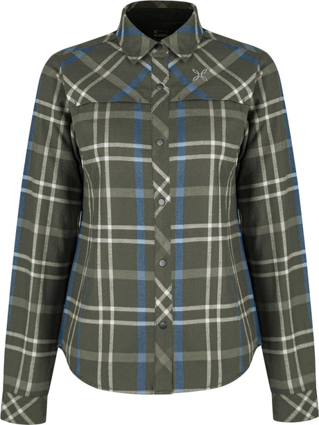 Montura - CHECK SHIRT WOMAN — VERDE SALVIA/DUSK — Vista frontale 1