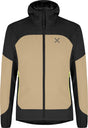 Montura - SEED HOODED JACKET — DESERT BEIGE/SUNNY LIME — Vista frontale 1