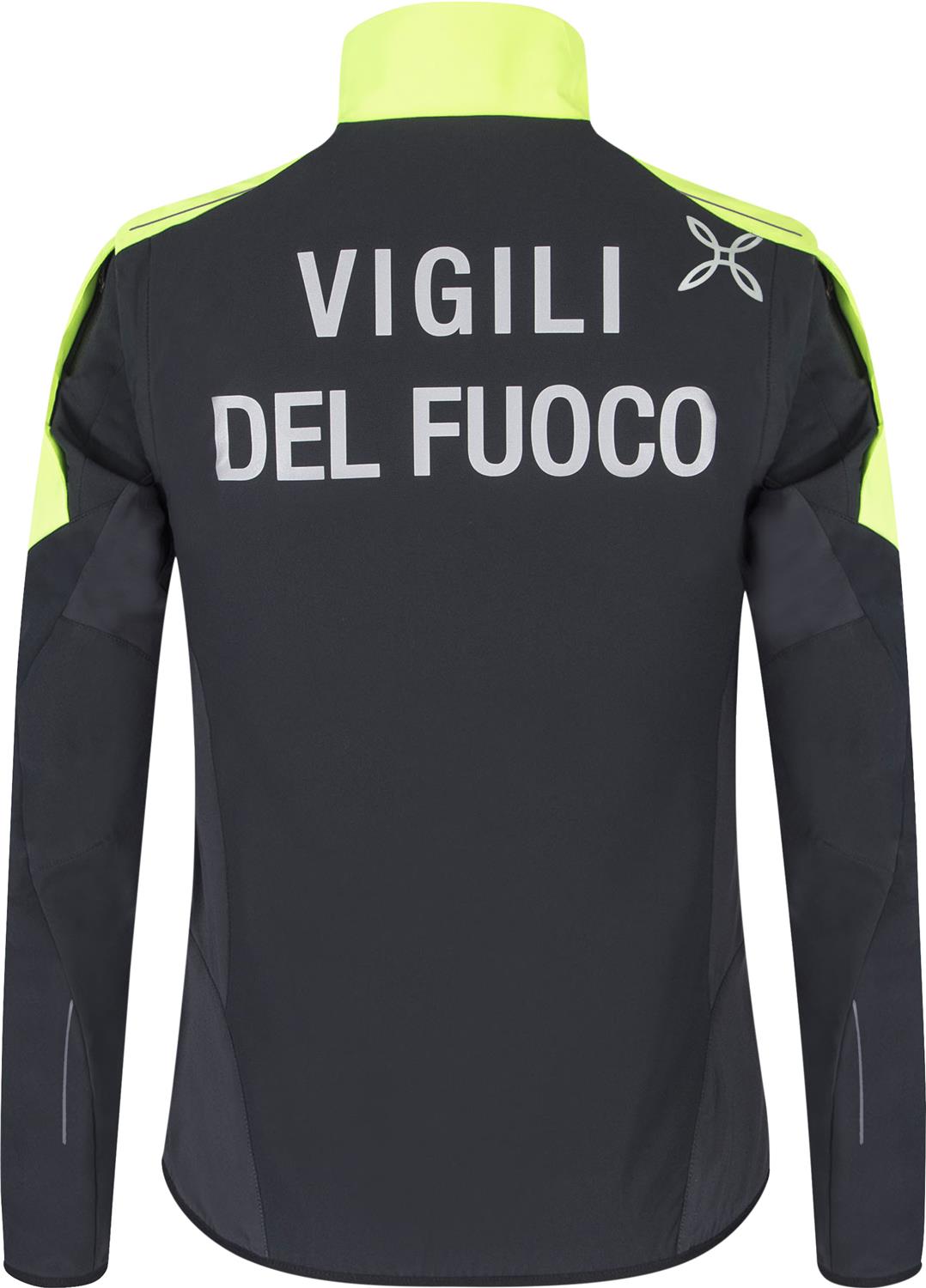 Montura - BRAVE 3 JACKET — BLACK/GIALLO FLUO PERS. — Vista posteriore 3
