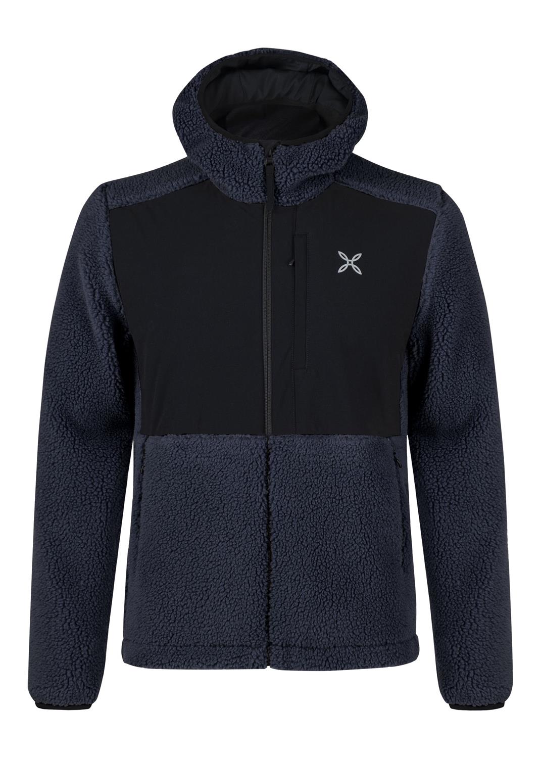 Montura - SHERPA RIPSTOP HOODED MAGLIA — GRAPHITE BLUE — Vista frontale 1