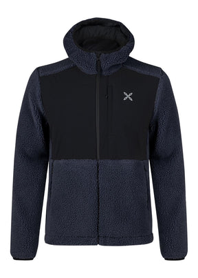 Montura - SHERPA RIPSTOP HOODED MAGLIA — GRAPHITE BLUE — Vista frontale 1