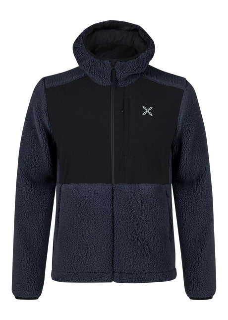 Montura - SHERPA RIPSTOP HOODED MAGLIA — GRAPHITE BLUE — Vista frontale 1