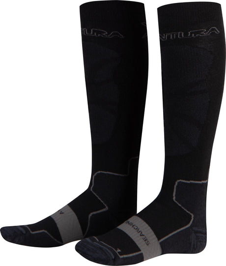 Montura - MERINO WOOL WARM SOCKS — BLACK — Vista frontale 1