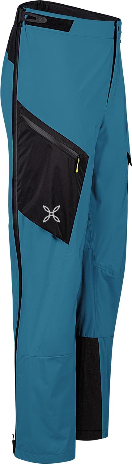 Montura - LINEA PROMETEO COVER PANTS — STEEL BLUE/SUNNY LIME — Immagine 2