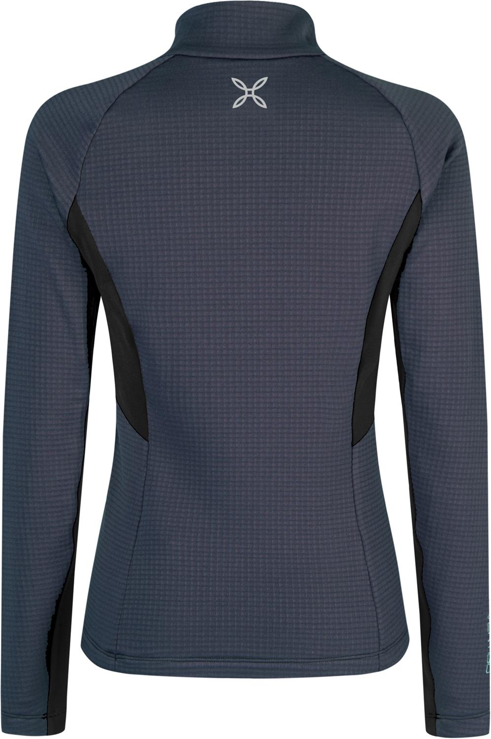 Montura - STRETCH COLOR 3 ZIP MAGLIA W. — GRAPHITE BLUE/TURQUOISE — Vista posteriore 2