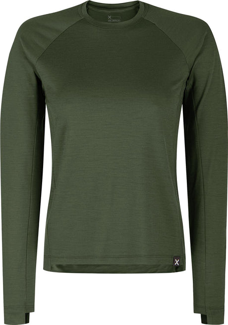 Montura - MERINO ESSENTIAL MAGLIA WOMAN — VERDE SALVIA — Vista frontale 1