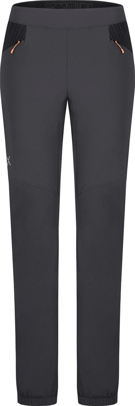 Montura - PEAK PANTS WOMAN — ANTRACITE/MELON — Vista frontale 1