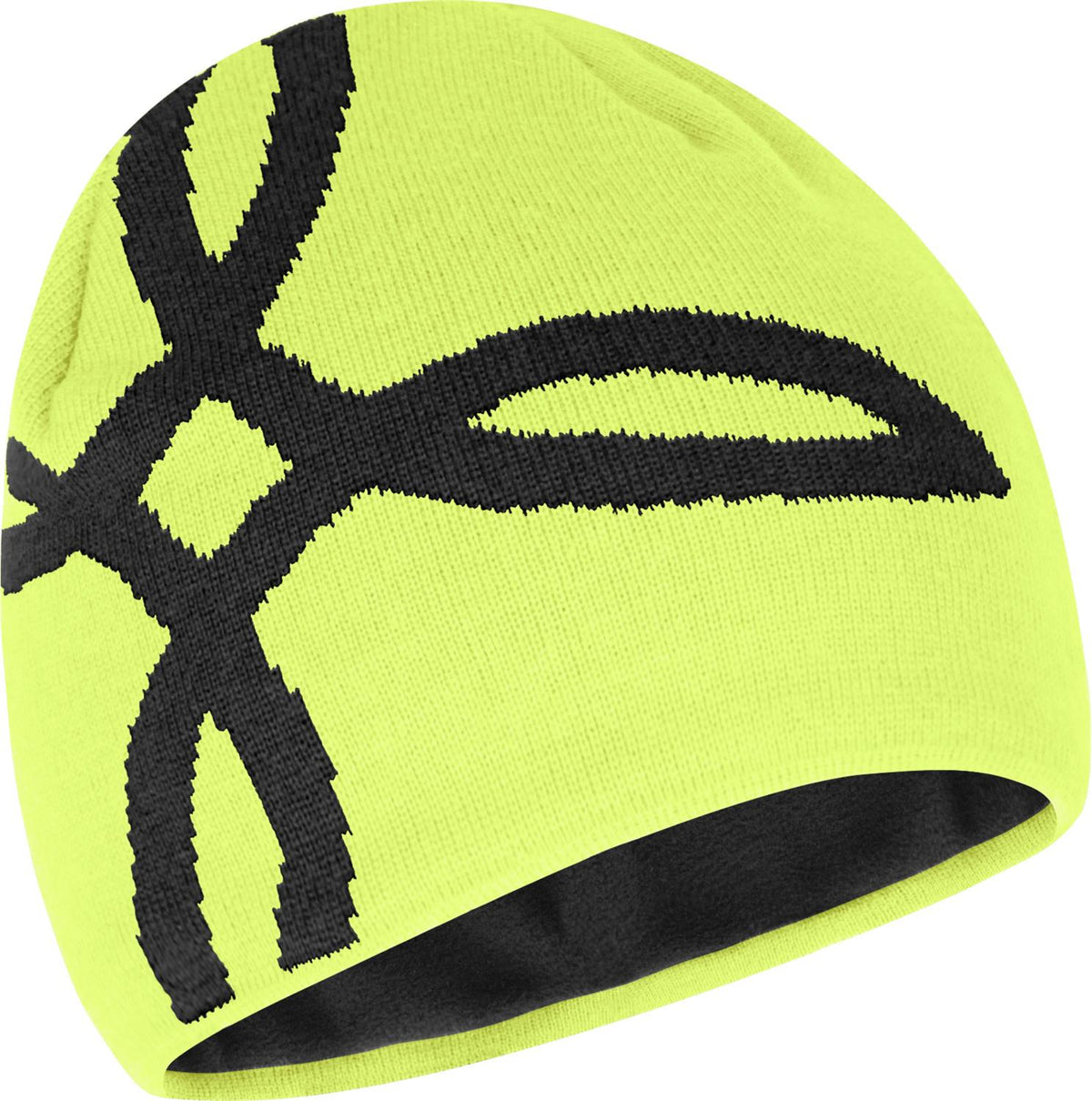 Montura - LOGO LINED BEANIE — SUNNY LIME — Vista frontale 1