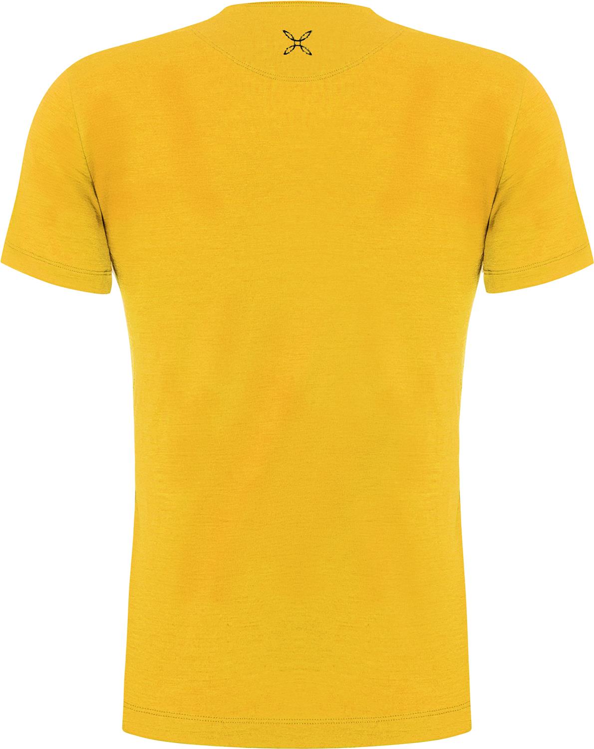 Montura - PEAKS MERINO T-SHIRT — MUSTARD — Vista posteriore 2