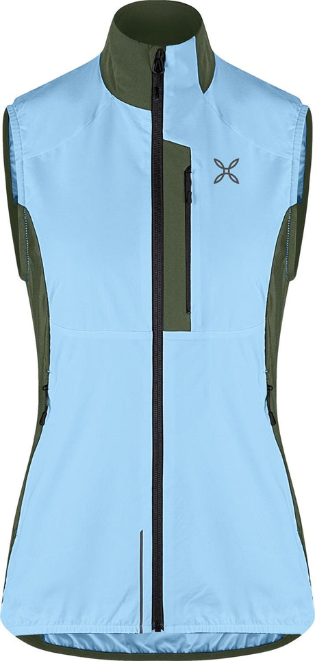 Montura - FLASH VEST WOMAN — DUSK/VERDE SALVIA — Vista frontale 1