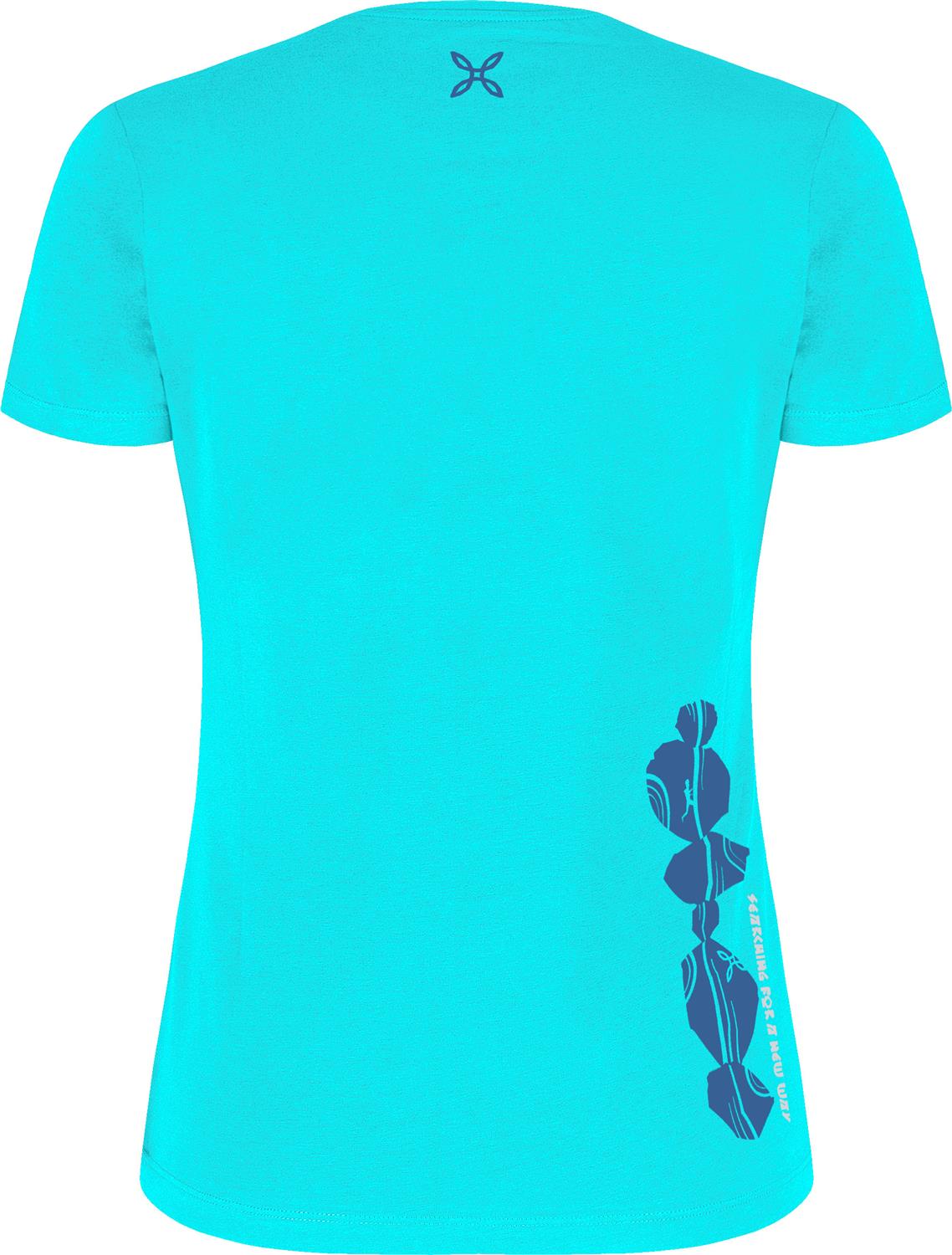 Montura - LIMESTONE T-SHIRT WOMAN — TURQUOISE — Vista posteriore 2