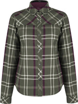 Montura - CHECK SHIRT WOMAN — VERDE SALVIA/VINACCIA — Vista frontale 1