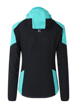 Montura - WIND REVOLUTION HOODY JACKET W — NERO/CARE BLUE — Vista posteriore 3