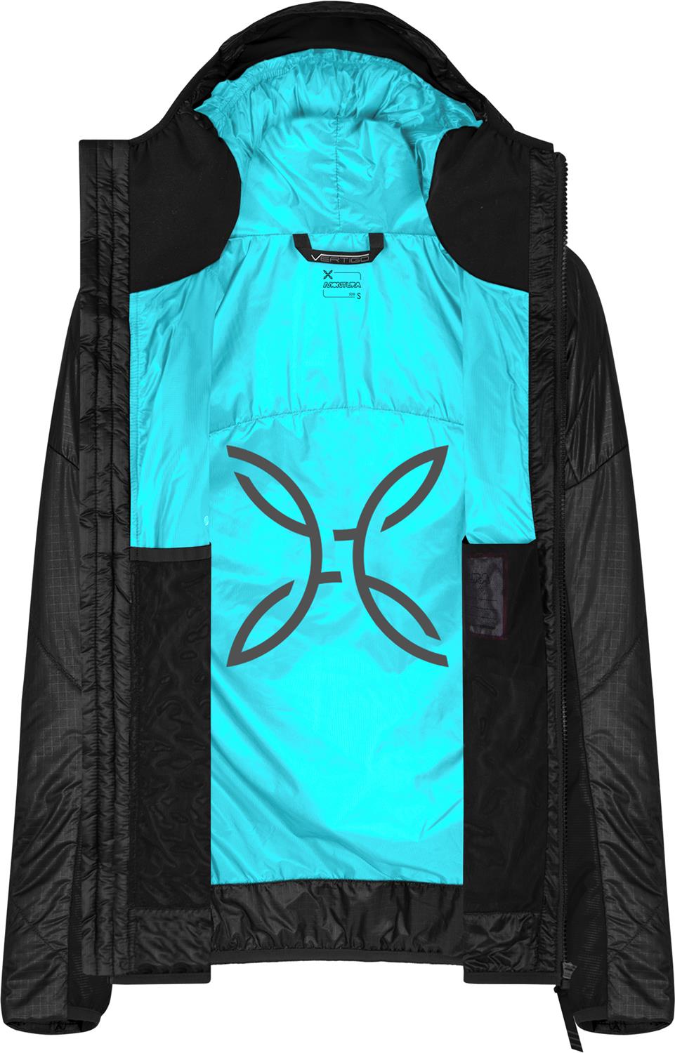 Montura - FORCE PRIMALOFT JACKET WOMAN — BLACK/TURQUOISE — Immagine 4