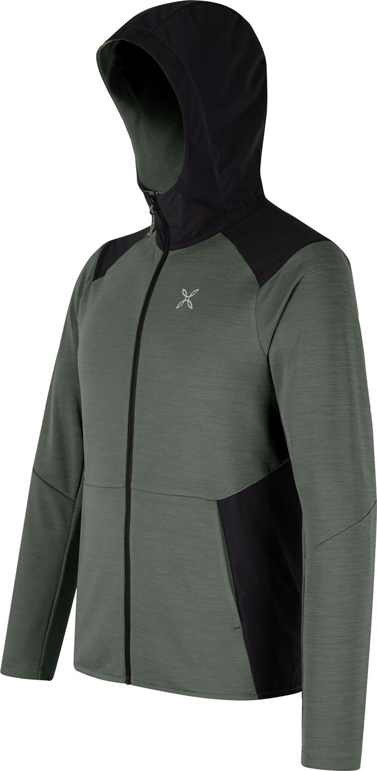 Montura - TIMELESS MIX HOODED MAGLIA — VERDE SALVIA — Immagine 2