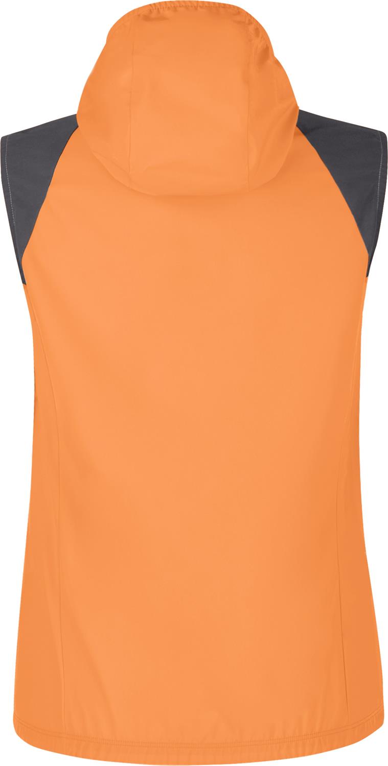 Montura - RISE HOODED VEST WOMAN — MELON/ANTRACITE — Vista posteriore 3